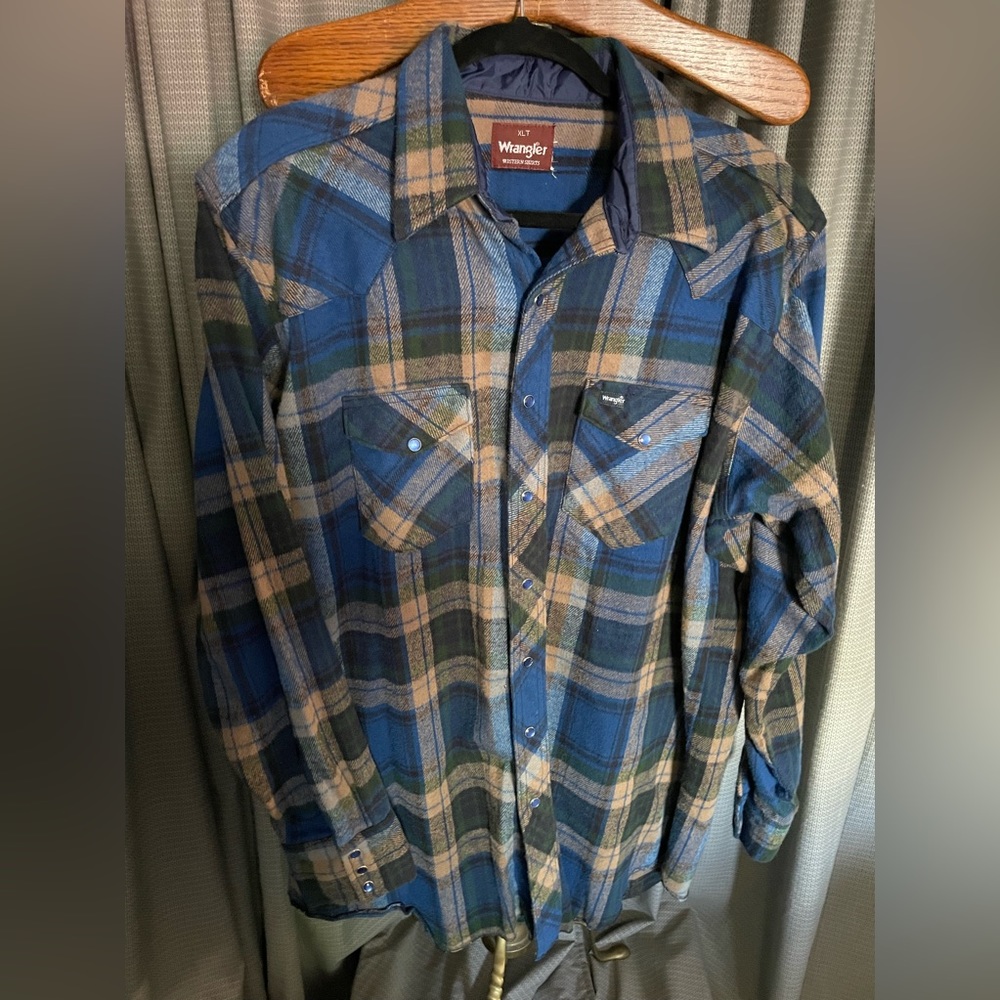 Wrangler Flannel PearlSnap Western Shirt Men’s XL